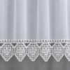 Rozettás légcsipke függönyhöz – Fehér guipure csipke – 8 cm