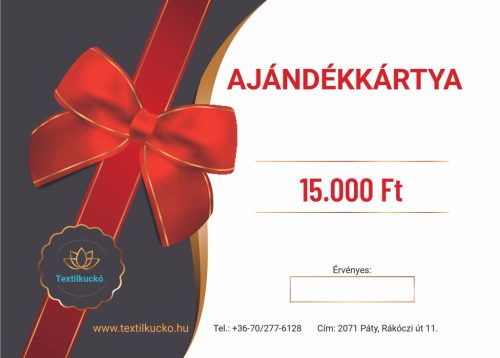 Ajándékutalvány 15.000 Ft