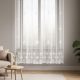 Karácsonyi Fehér jacquard függöny - 160 cm