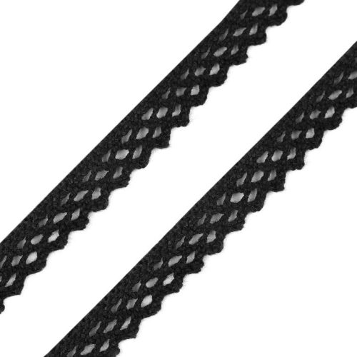 Csipke - 14 mm - Fekete