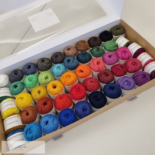 Catania amigurumi box - Élénk fényes színek