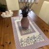 Asztali futó - TAVASZI lila virágos (45*94 cm)