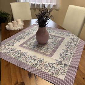 Asztalterítő - NAPRON - TAVASZI lila virágos (94*94 cm)