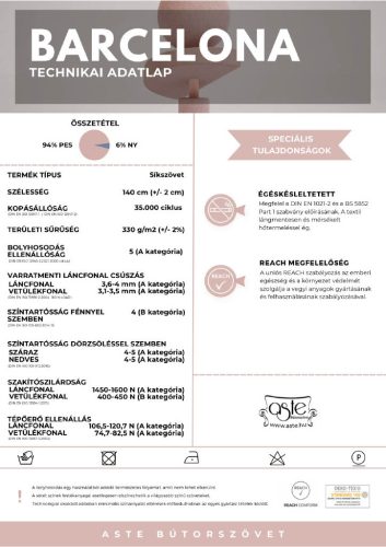 BARCELONA - 28 Wenge - modern bútorszövet 