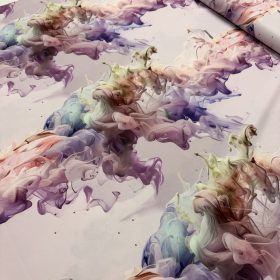 Színes füst mintás Latina (Light Barbie)