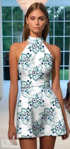 Armani szatén - Népi mintás