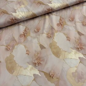Armani szatén - Rose Gold virágfátyol