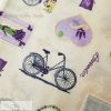 levendulás-biciklis dekorvászon