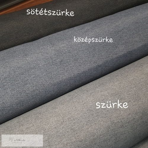 sötétszürke dekorvászon
