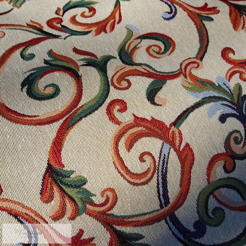 Színes indás Jacquard