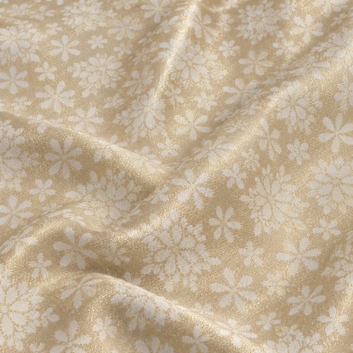 Arany Lurex hópelyhes-virágos Prémium dekortextil 