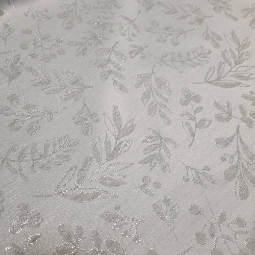 Fagyöngy mintás Lurexes dekortextil - Ezüst