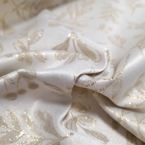 Fagyöngy mintás Lurexes dekortextil - arany
