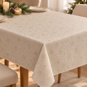 Arany lurex hópelyhes karácsonyi dekortextil 