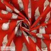 Karácsonyi manós prémium dekortextil - piros