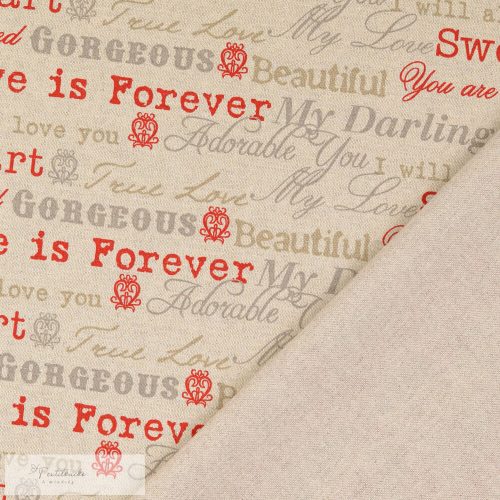 LOVE feliratos prémium dekortextil