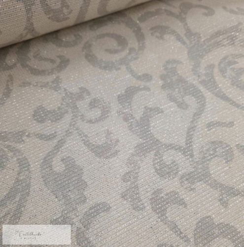 Ezüst lurexes inda mintás dekortextil