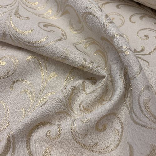 Barokk mintás jacquard dekortextil – Arany lurexszel