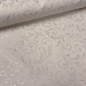 Barokk mintás jacquard dekortextil – Ezüst lurexszel