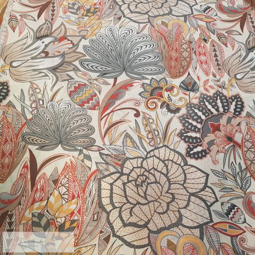 Színes nagy virágos dekorvászon