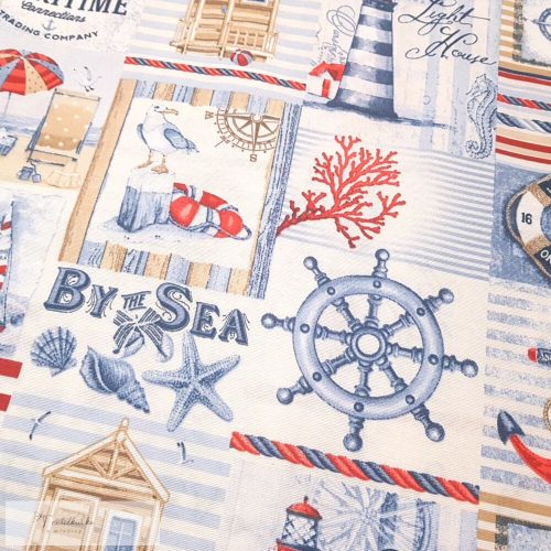 Vitorlás hangulatú dekorvászon