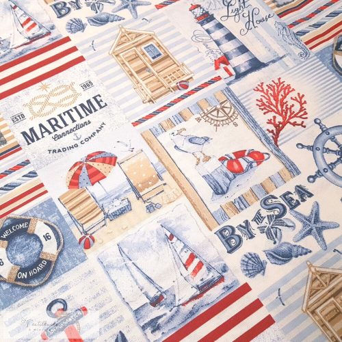 Vitorlás hangulatú dekorvászon