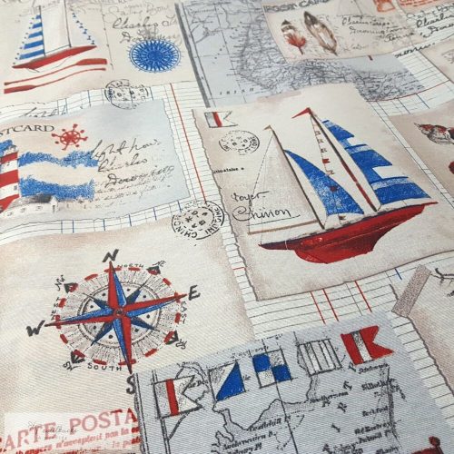 Vitorlás hajós dekorvászon