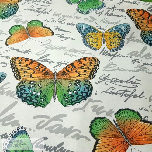Színes pillangós dekorvászon