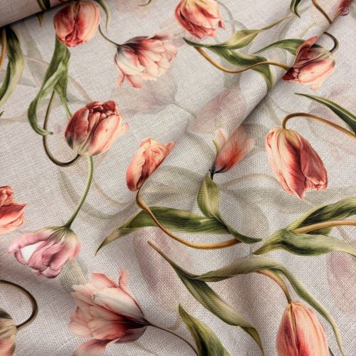Tulipános dekoranyag 160 cm