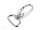 táskakellék - karabiner 20 mm - ovális - Delfinkapocs