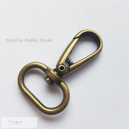 táskakellék - karabiner lapos 20 mm