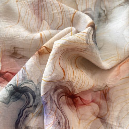 Nyári gyűrt vászon anyag