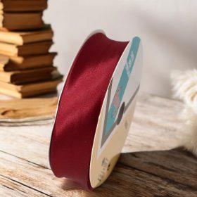 Szatén ferdepántok 30 mm - Bordó - 49