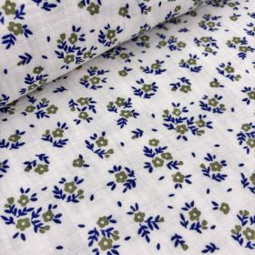 Zöld virágos dupla gézanyag 