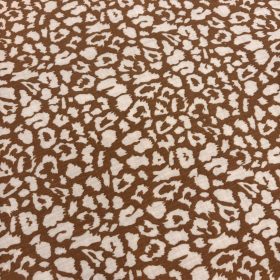 Barna ocelot mintás dupla gézanyag 