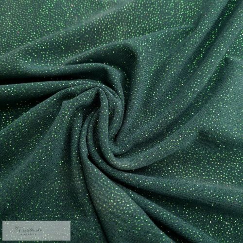 Glitteres jersey - sötétzöld