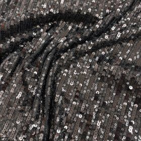 Flitteres alkalmi anyag - FEKETE