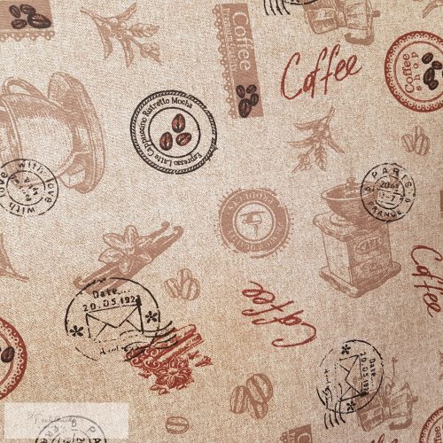 kávés impregnált vászon