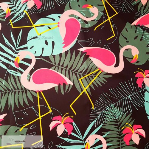 Flamingós vízálló textil