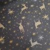 Arany lurex Szarvasos Karácsonyi Prémium impregnált vászon