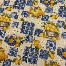 Santorini citromos Taverna impregnált vászon