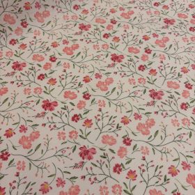 Rózsaszín virágos impregnált vászon