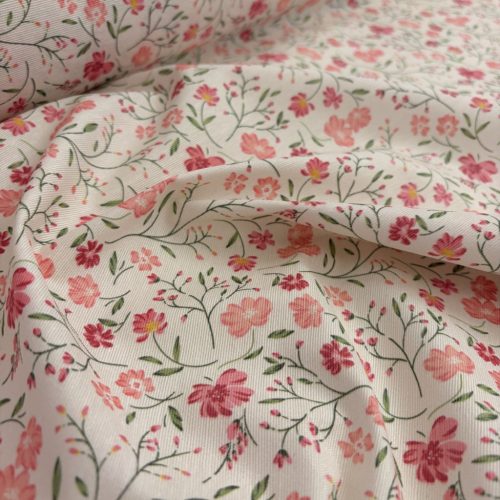 Rózsaszín virágos impregnált vászon