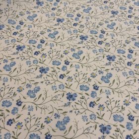Kék virágos impregnált vászon