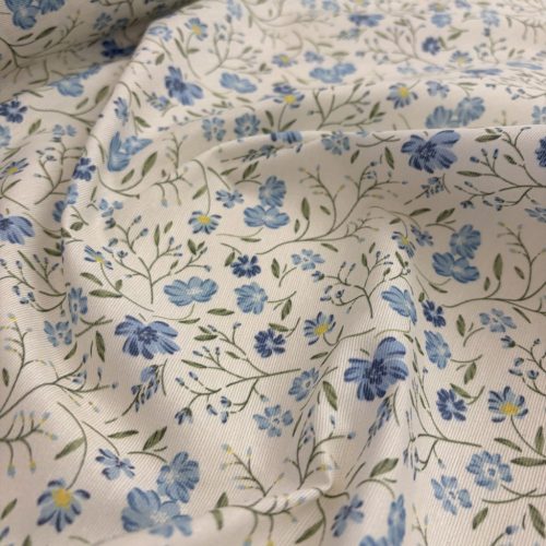 Kék virágos impregnált vászon