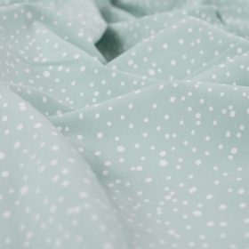 Pöttyös pamut jersey - Menta