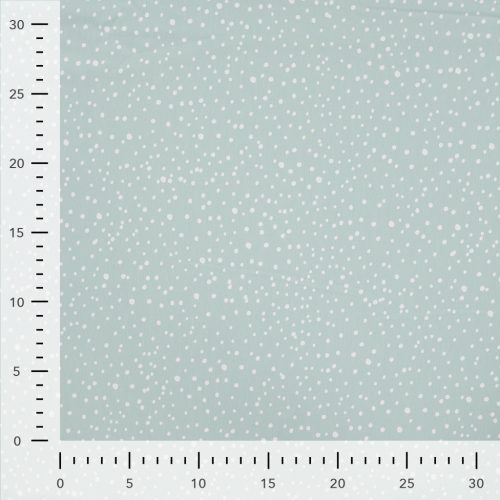 Pöttyös pamut jersey - Menta