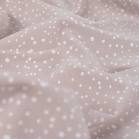 Pöttyös pamut jersey - Homok