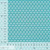Virágmintás PRÉMIUM pamutvászon - Aqua