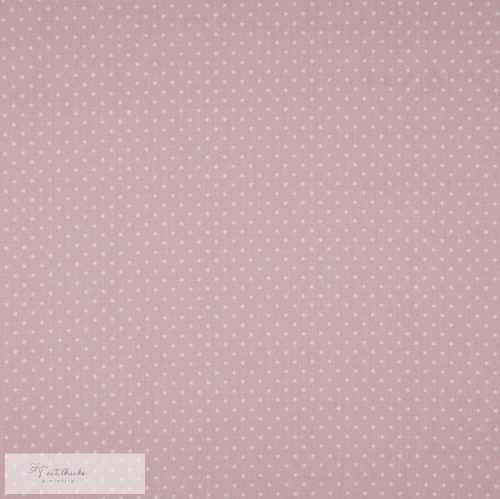Dusty Pink pöttyös PRÉMIUM pamutvászon - 2 mm